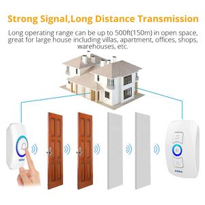 Campanello per Porta <span class=keywords><strong>di</strong></span> <span class=keywords><strong>Casa</strong></span> KERUI M525 con 32 Suonerie, Consegna Rapida, Vendita Calda, Prezzo Conveniente, Trasmettitore con Suoneria, Campanello Domestico con Pulsante Impermeabile - Product Image 3