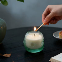 Artfamily Handgemaakte Luxe Huisdecoratie Perzik Fruit Thema Kristallen Glazen Kaarsenhouder Kerst Valentijnsdag Collectie Cadeau