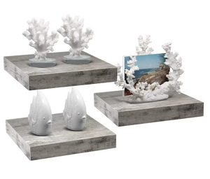 木制壁棚<span class=keywords><strong>3</strong></span>木制フローティングスクエア壁棚リビングルームに适したセット - Product Image 4