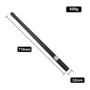Antenne omnidirectionnelle en fibre de verre HKTX pour montage sur véhicule, longueur 710 mm, 100 W, à ressort - Product Image 2