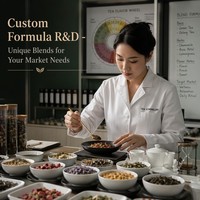 Premium 10-jarig gerijpte Fuding witte thee met Reishi-paddenstoel & monniksvrucht voor immuunversterkende wellness-thee OEM/ODM