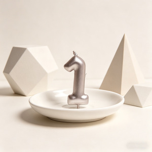 Party Love Candles Number 1 Rose Gold 6Cm Birthday Cake Decoration For Birthday Occasion Use - Product Image 6