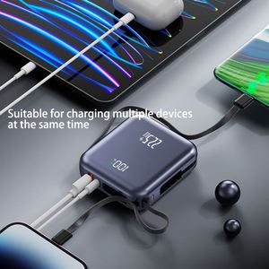 มินิพาวเวอร์แบงค์ 10000 มิลลิแอมป์ หน้าจอ LED ดีไซน์บางเฉียบ เคลือบเงา ชาร์จได้สามทาง Pd20w Pd22.5W ช่องเสียบ Type-C กำลังไฟ 20 วัตต์ ชาร์จเร็ว - Product Image 3