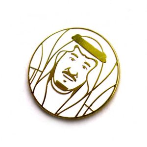 เข็มกลัดแม่เหล็ก AI-MICH ขนาด 30 มม. ชุบนิกเกิลสีดำแบบกำหนดเอง สำหรับเข็มกลัดติดปกเสื้อ ลายเจ้าชายแห่งซาอุดีอาระเบีย ทำจากโลหะเคลือบอ่อน - Product Image 6