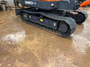 Excavatrice hydraulique d'occasion Doosan DH60-7 de marque coréenne, godet de 0,23 m³, matériel de terrassement, performance fiable pour les travaux municipaux et de génie public - Product Image 6