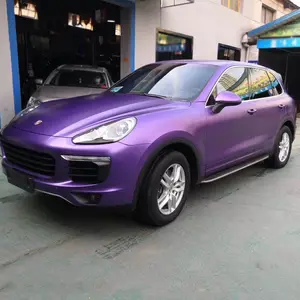 TSAUTOP 1.52*18m purple satin metallic Vinyl Car Wrap