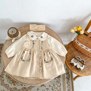 <span class=keywords><strong>Abbigliamento</strong></span> Autunnale in Cotone per Neonati, Vestiti con Ricami Floreali per Bambine - Product Image 3