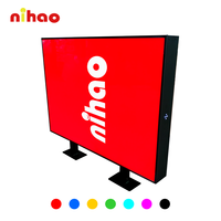 NIHAO Boîte lumineuse publicitaire extérieure, enseigne en acrylique personnalisée imprimée UV, étanche, LED pour bars, clubs et entreprises de nuit