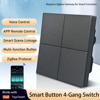 Système d'automatisation intelligent Tuya Zigbee, télécommande, interrupteur mural de haute qualité, blanc mat, gris, noir, maison intelligente, hôtel
