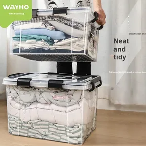 Trong Suốt Chống Ẩm 35L Hộp Lưu Trữ PP Vải Tổ Chức Cho Mền Hàng Khô 1Cm Chiều Dung Sai Hộ Gia Đình Mục - Product Image 5