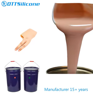 Caoutchouc de Silicone liquide de coulée <span class=keywords><strong>Platinum</strong></span> Cure Life pour partie de corps prothétique de main en Silicone Silicona rtv2 - Product Image 2