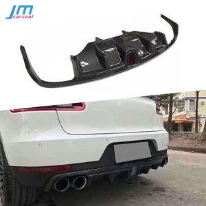 De fibra de carbono parachoques trasero difusor con luz LED tiburón estilo parachoques para <span class=keywords><strong>Porsche</strong></span> <span class=keywords><strong>Macan</strong></span> 2014-2018 - Product Image 1