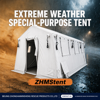 Tente de secours gonflable pour les situations d'urgence, logement familial, portable, imperméable, hébergement temporaire