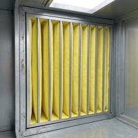 Filtre à poche HVAC de qualité industrielle F5-F9, média en fibres synthétiques, filtre à poussière, filtre à poche AHU