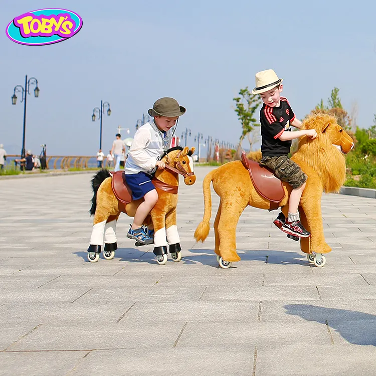 मॉल के लिए अनन्य डिजाइन खिलौना घोड़े पशु सवारी पशु खिलौना नि: शुल्क बिजली की चार्ज