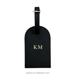 Étiquette de bagage personnalisée en cuir PU de luxe avec sangle réglable, identificateur de valise, étiquette nominative, cadeau de voyage pour avion - Product Image 5