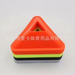 Conos Triangulares de Fútbol, Conos de Entrenamiento Deportivo, Conos de Plástico para Marcar Tráfico para Entrenamiento de Fútbol y Baloncesto - Product Image 4