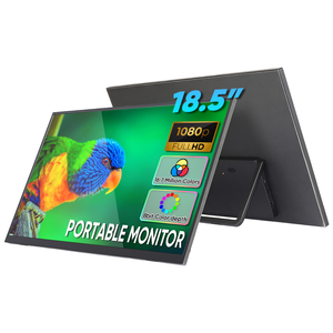 18.5 Inch USB C Portable <b>Monitor</b> HD External Screen with Kickstand Travel Gaming HD Interface <b>LCD</b> Backlit - Product Image 1