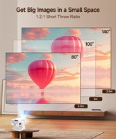 Proyector de Video Inteligente Vidaa-TV Láser 4K Nativo 1080P Oficial, 600ANSI de Alto Lumen, para Cine, Reuniones, WiFi, Digital
