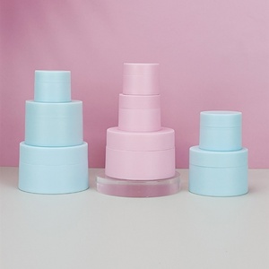 Wholesale Small 5g 15g 20g 30g 50g Black White Frosted Cosmetic Containers <b>Plastic</b> Cream <b>Jars</b> - Product Image 4