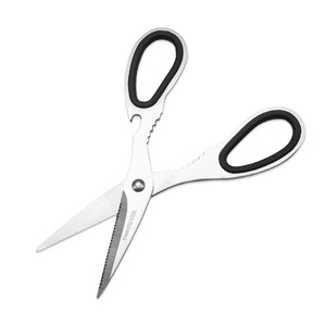 <b>Kitchen</b> <b>Scissors</b> Stainless Steel Multi Functional Home Use Straight Head Black Handle - Product Image 2