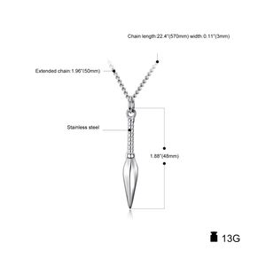 <span class=keywords><strong>Collier</strong></span> pendentif arme <span class=keywords><strong>Kunai</strong></span> MECYLIFE, pendentif anime, pendentif en acier inoxydable, pointe de flèche, colliers pour hommes - Product Image 5