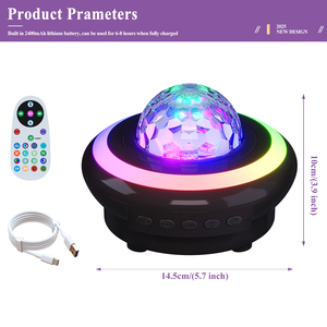 Đầy Sao chiếu BT RGB nhịp điệu bầu không khí khẩu độ Tinh Vân Laser đầy màu sắc Bầu Trời bàn loa âm nhạc đèn nhà thông minh đèn - Product Image 2