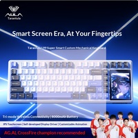 Clavier mécanique personnalisé AULA L99 84 touches 75% Tri-mode 8000 mAh Écran tactile IPS 3,98'' Gasket Hot-swappable RGB pour Gaming et Bureau