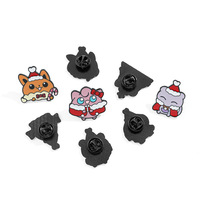 Broches de Pokémon de la Serie Navideña de Dibujos Animados, Bestias Mágicas, Duendecillos, Accesorios de Metal