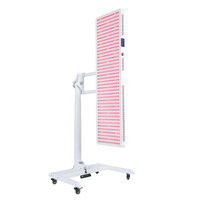 Panneau de luminothérapie rouge corps entier LED 590 630 660 670 810 830 850 1060nm infrarouge sur pied prise US
