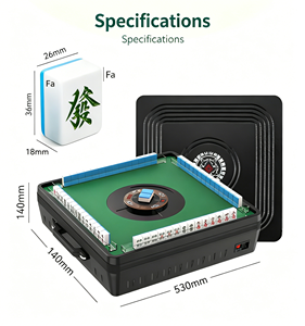Mini Portable Automatic Mahjong Table Machine Foldable USB-Charged Auto Shuffling Game for Outdoor/Indoor <b>Entertainment</b> XY-Z003 - Product Image 4