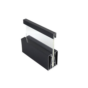 Profils de canal en U en alliage d'aluminium avec <span class=keywords><strong>fente</strong></span> lumineuse Accessoires en verre montés de qualité supérieure - Product Image 5