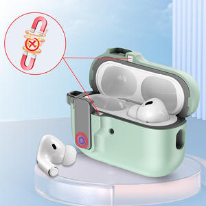 Interrupteur verrouillage sécurisé PC étuis en TPU pour <span class=keywords><strong>AirPods</strong></span> Pro 2 Anti-chute antichoc <span class=keywords><strong>coque</strong></span> rigide de haute qualité boîte de protection pour airpod 4 - Product Image 5