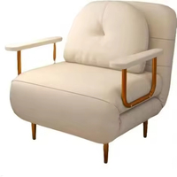 Sofá Cama Plegable Moderno de Alta Calidad para Interiores, Reclinable, Inflable, con Estructura Metálica y Tapicería de Tela, para Dormitorio, Hospital, Muebles para el Hogar