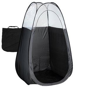 Tente de bronzage portable pop-up imperméable en acier allié triple couche autoportante noire 4 saisons - Product Image 1