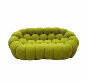 Rochburg, divano componibile in tessuto imbottito di spugna resistente, a forma di calcio, Set da letto creativo per piccoli appartamenti, soggiorno - Product Image 3