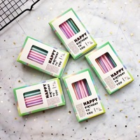 Bougies d'anniversaire en spirale longues et ondulées pour gâteau, idéales pour fêtes d'anniversaire, mariages, Noël et autres événements festifs
