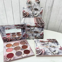 Vente Flash : Palette de Fards à Paupières Portable Étanche Effet Livre, Teinte Chocolat, Mélangeable, Fini Mat, Scintillant, Pailleté, Couleurs Neutres Terre
