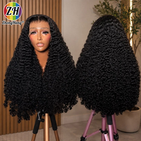 Pelucas frontales de encaje HD 13x6 de cabello humano, rizadas birmanas, 180% de densidad, cabello virgen brasileño sin procesar, sin pegamento, pre-arrancadas, de proveedor.
