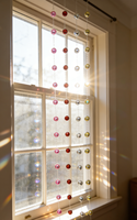 Guirlande de boules disco miroir réfléchissantes pour Noël, décoration de fenêtre pour fête disco