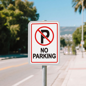 Pegatinas de <span class=keywords><strong>vinilo</strong></span> personalizadas advertencia seguridad vial tráfico señal de tráfico pegatina reflectante sin pegatina de advertencia de estacionamiento - Product Image 6