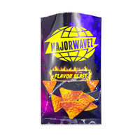Sac de collation de joint arrière de thermoscellage imprimé personnalisé emballage de chips de banane plantain de noix de coco personnalisé