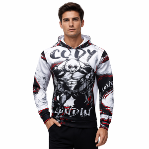 Moletom Masculino com Capuz para Outono, Preto, Estampa Gráfica Esportiva <span class=keywords><strong>Anime</strong></span> 3D, Estilo Rash Guard, Designer Streetwear para Homens - Product Image 1
