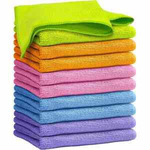 Lot de 40x40 chiffons de nettoyage en microfibre tissée colorés à séchage rapide pour le detailing automobile et le lavage – Vente en gros - Product Image 1
