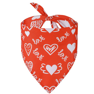 Bandana anjing peliharaan pola poliester cetak kustom syal segitiga Bandana anjing - Product Image 6