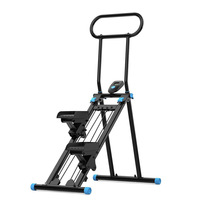 Máquina Multifuncional Plegable para Subir Escaleras, Capacidad de Carga de 110 kg, para Gimnasio, Ejercicio, Pérdida de Peso, Equipo de Fitness Aeróbico