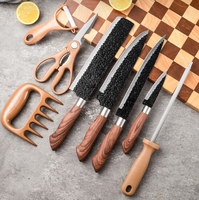 Vente chaude Profession Couteau De Cuisine Ensemble Chef Couteau Ensemble Couteau Utilitaire Ensemble Avec Boîte Cadeau Support Modèles Personnalisés
