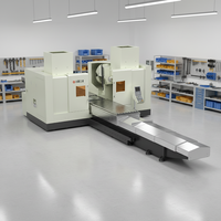 Machine d'alésage horizontale CNC sur mesure de haute précision, double face, avec grande table de travail, pour usinage intensif