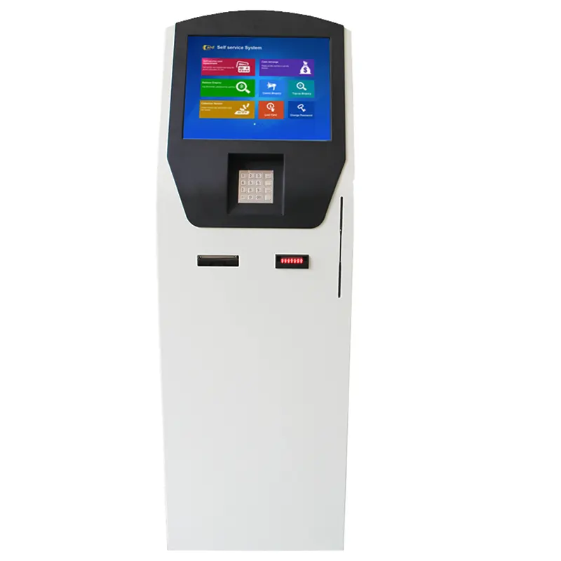 15.6 Inch Self Service Kiosk Machine 2D Payment Swipe Machine Parking Ticket Vending Machine