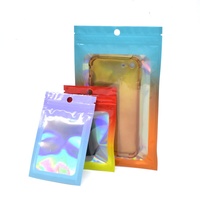 Muestra Gratuita de Bolsas Planas con Cierre Hermético de Tres Lados, Bolsas de Embalaje para Joyería y Collares, Sellables con Calor, de Poliéster Láser